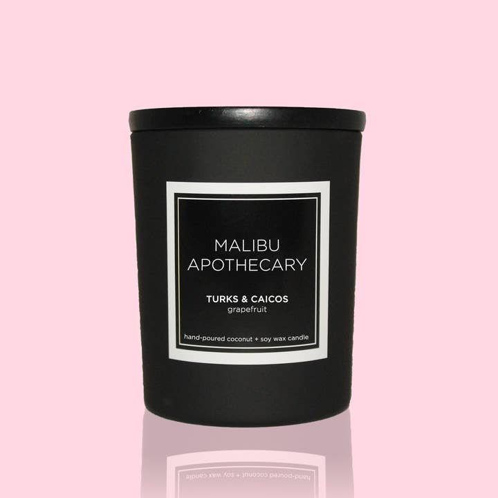 Malibu Apothecary – wholesale Jar/filled candle – Mini Matte Black Candle7