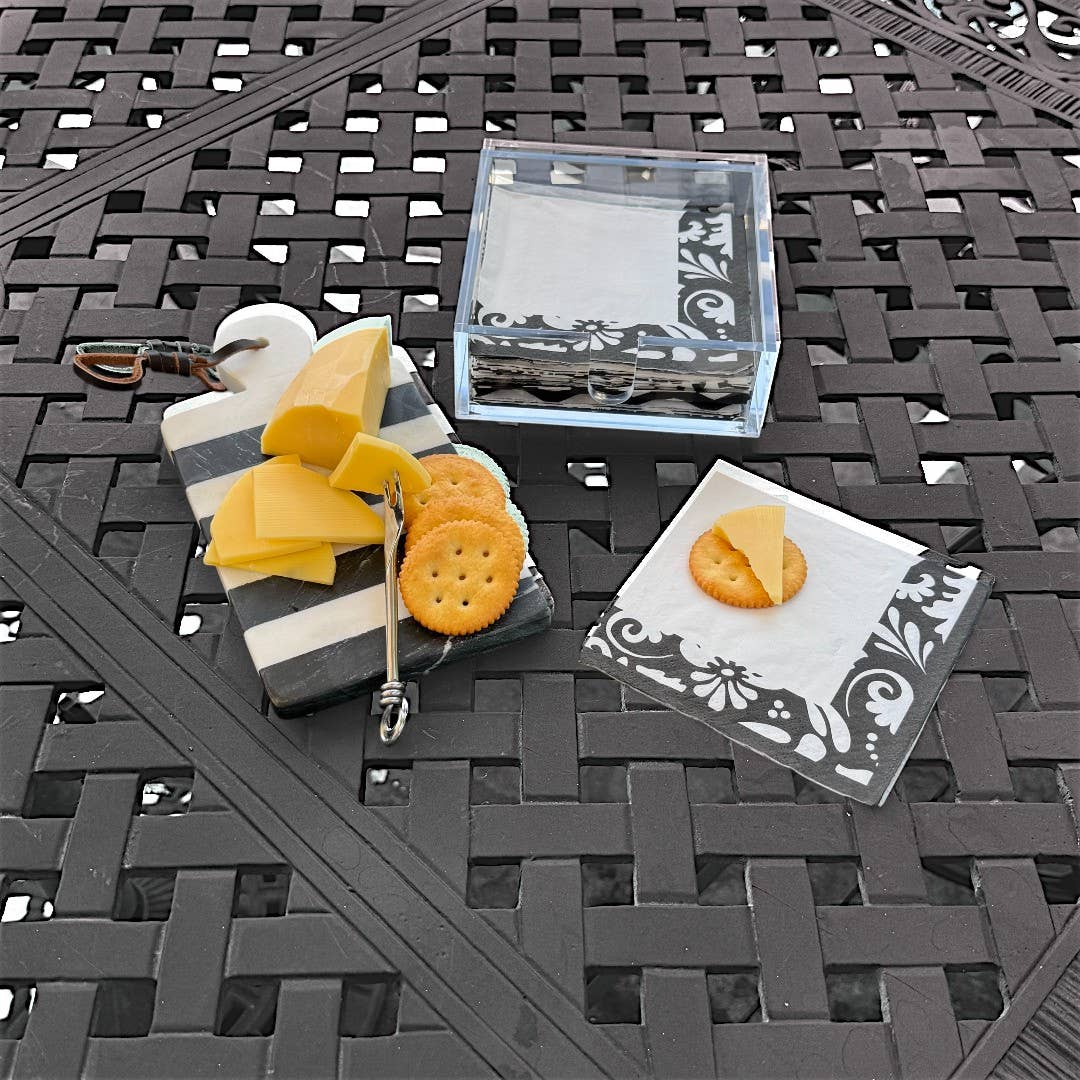 CJ Gift Goddess - Vente Porte-serviette - Porte-serviettes à cocktails/boissons en acrylique transparent1