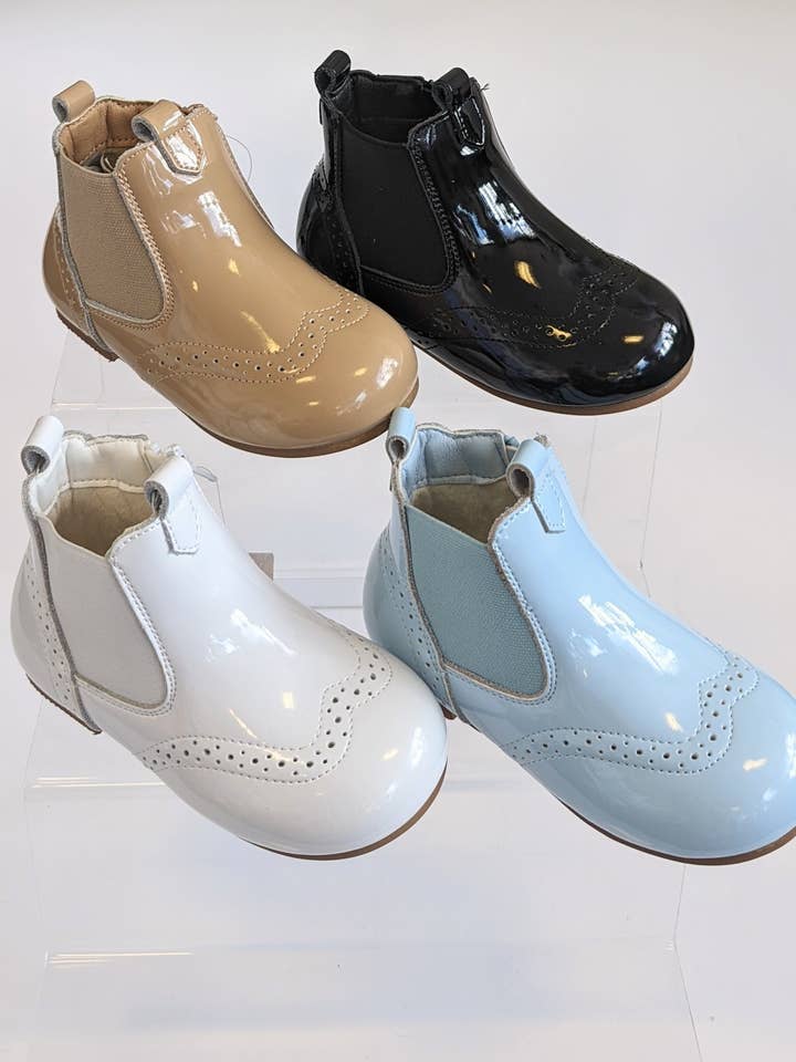 Theo Boys Leather Dealer Boot with Zip Fastening for wholesale by BEAU KiD