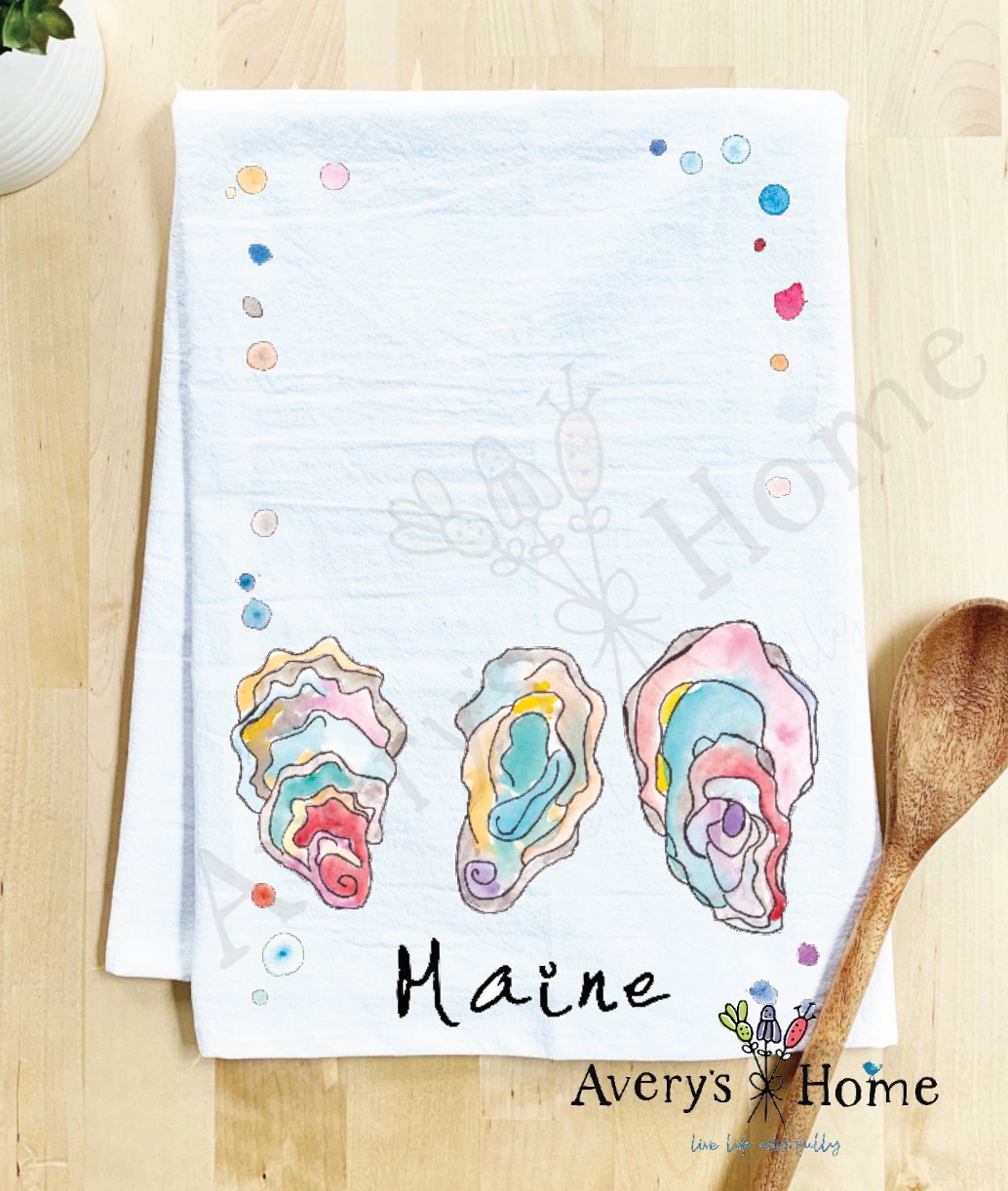 Avery's Home - Vente Torchons - Torchon Personnalisable Souvenir Océan Coquilles d'Huître42