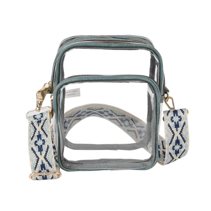 Handbag Express - Wholesale Crossbody Bag - Women's - Guitar Strap Clear Crossbody Bag6