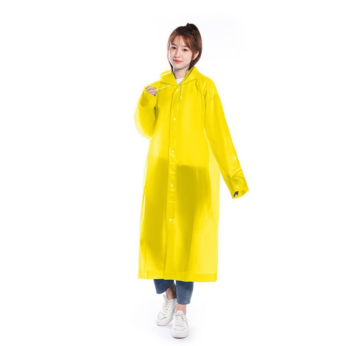 NINEXIS - Wholesale Raincoat - Women's - CWMM1492_PEVA HOODED THICKENED REUSABLE RAINCOAT5