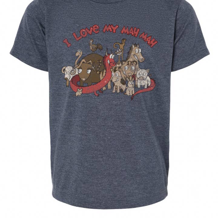 Edição Limitada Vintage - Adoro a Minha Mah Mah T-shirt (Avó do Lado do Pai) por atacado de 1st Generation SF