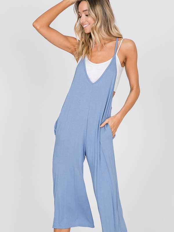 Pink Irene Wholesale – wholesale Jumpsuit – Women's – SOLID JUMPSUIT WITH SIDE POCKET15