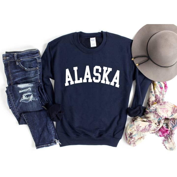 Alaska Sweatshirt, Alaska Sweater, Alaska Gift, Alaska for wholesale by Main Street Tees