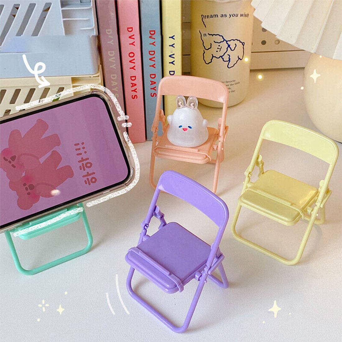 ASSORTED Cute Chair Smartphone Stand CS626-2 (12PC) for wholesale on Faire2