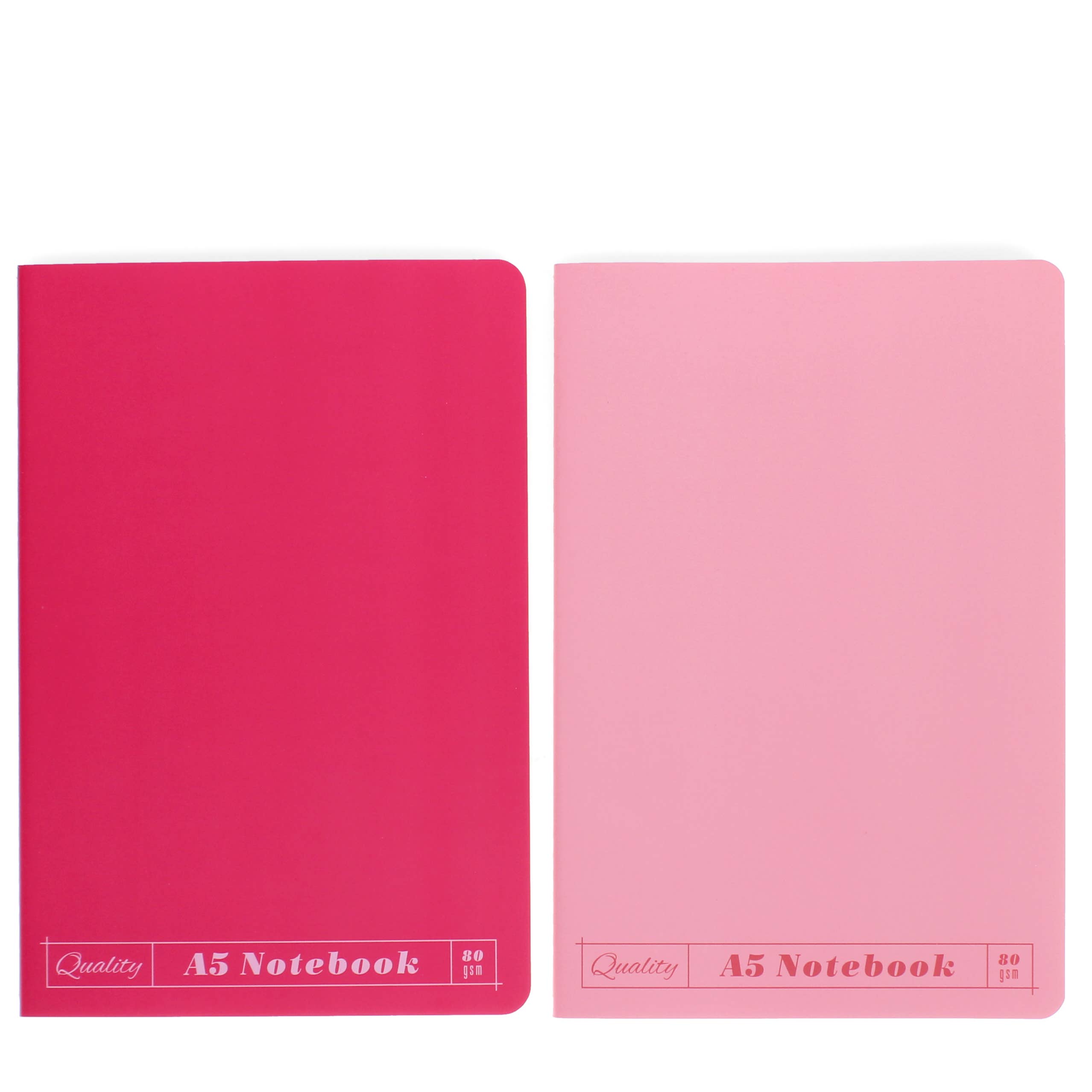 Rex B2B - UK – wholesale Notebook – A5 notebooks (set of 2) - Pinks1