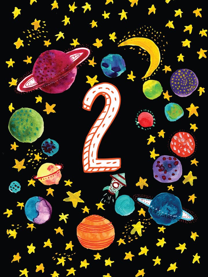 Ålder 2 - Gratulationskort för wholesale av Maria Zvaric Illustration