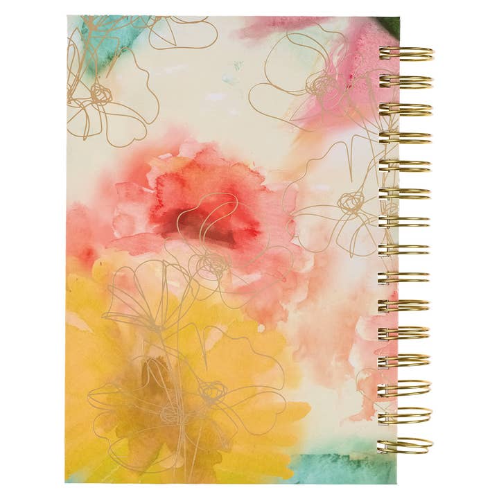 Christian Art Gifts - Wholesale Journal/Diary - Faithfulness Pastel Watercolor Wirebound Journal