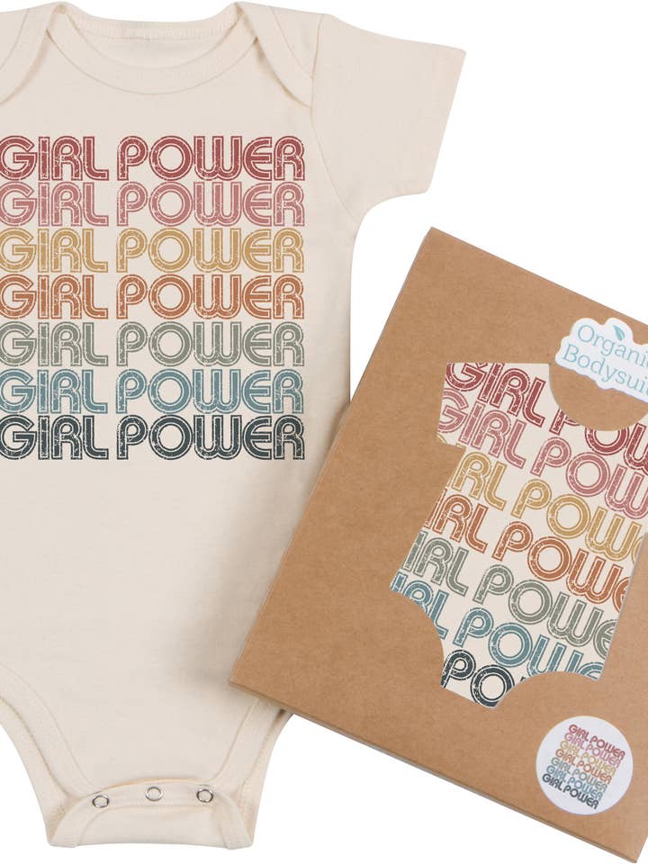 Girl Power Retro Repeat Infant & Toddler for wholesale by Morado Designs