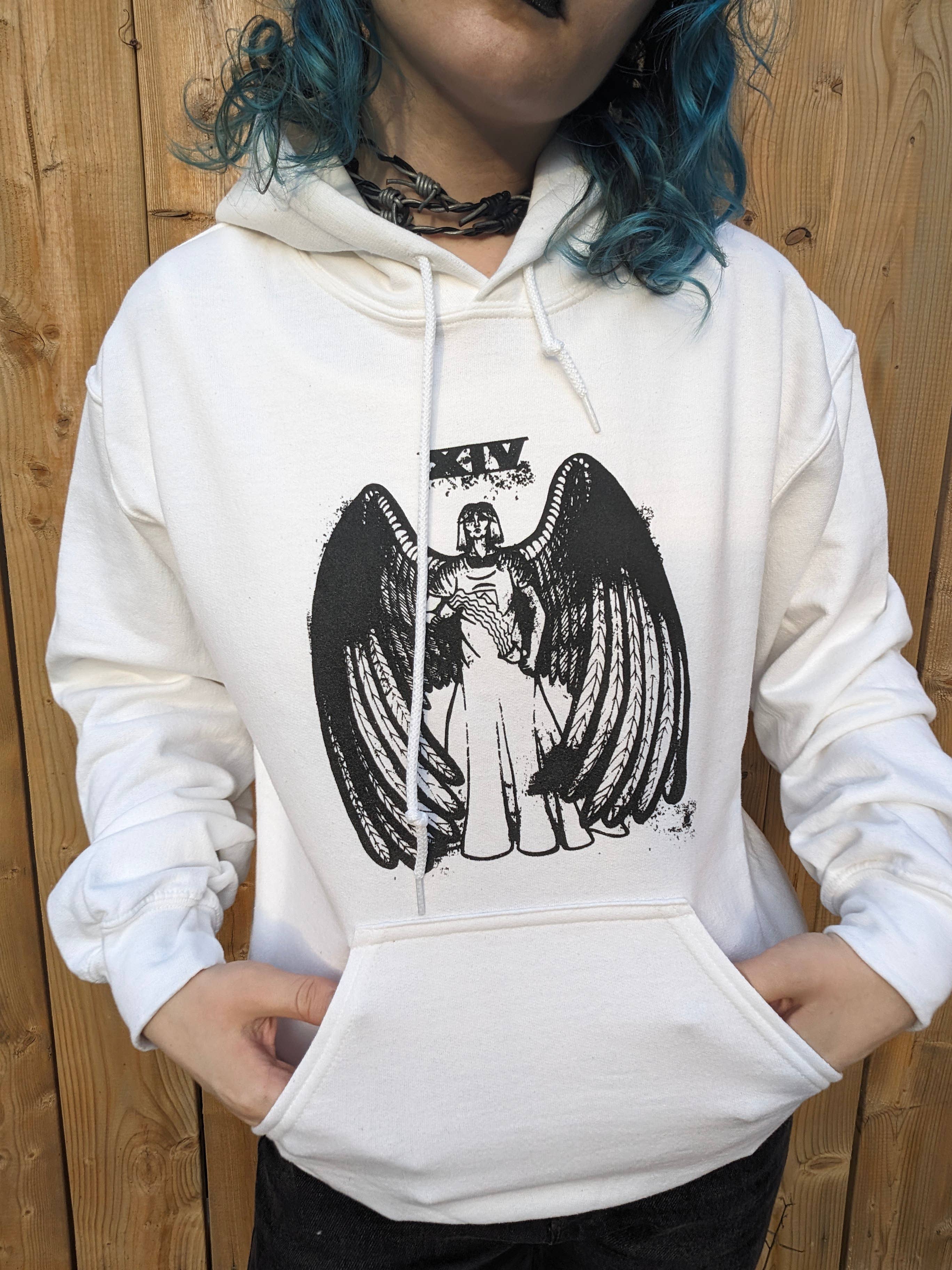 RaccoonGuts - Wholesale Hoodie - Women's - Temperance Gothic Alt Tarot Printed Pullover Hoodie2