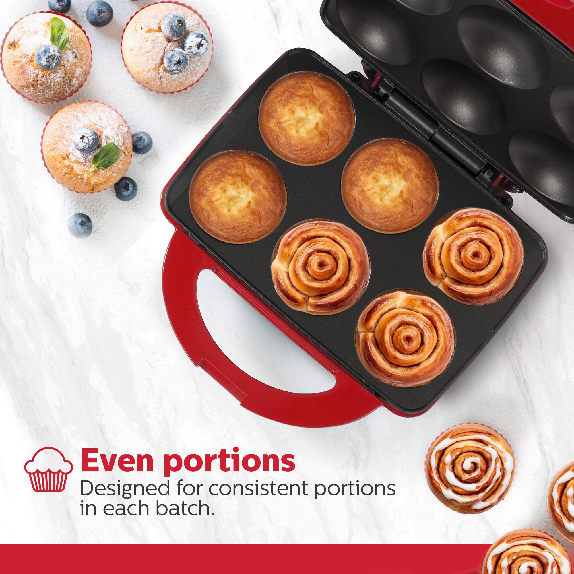 Holstein Housewares - Wholesale Kitchen Appliance - Holstein Housewares Cupcake Maker 6 Full Size Muffins31