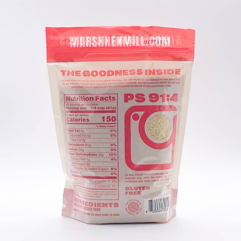 Marsh Hen Mill - Vente Gruau de maïs - Grits mouchetés 1,5 lb (boîte de 12 paquets)2