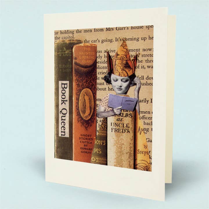 Book Queen Card for wholesale by Mina Lee Studio