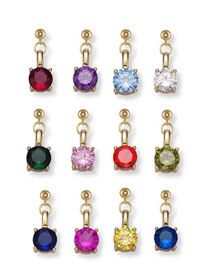 Birthstone Grip Charm for wholesale by Kinsey Designs