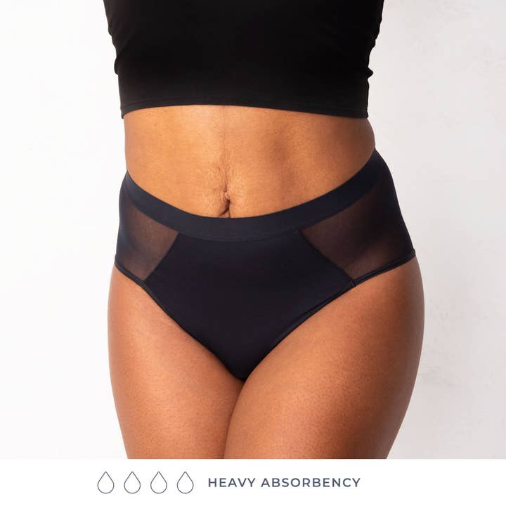 Saalt - Wholesale Period Underwear - Women's - Leakproof French Cut High Waist Full Gusset - Heavy