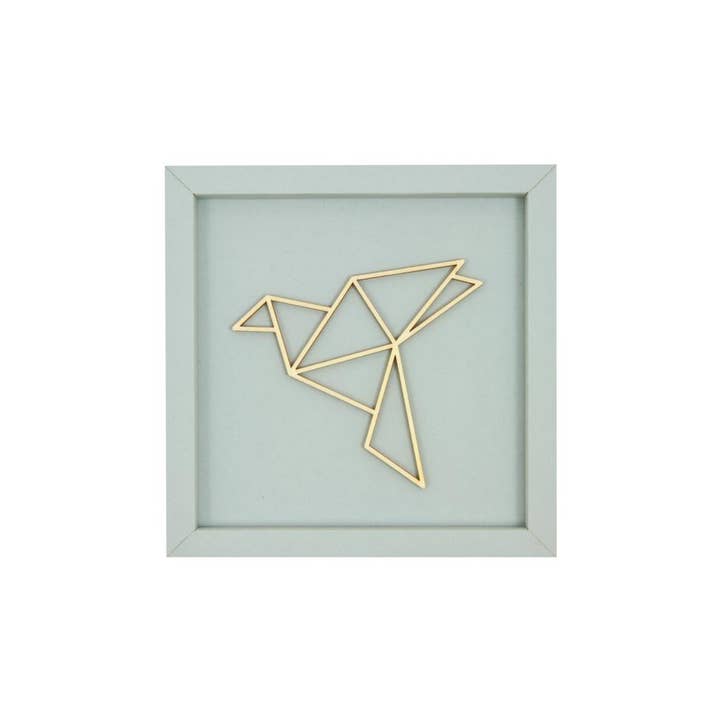 Imán de letras de madera con marco de pájaro para venta al por mayor de werkpunk