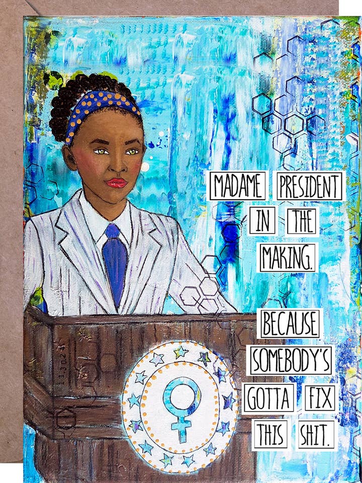 Señora Presidenta en Formación - Tarjeta de Felicitación para venta al por mayor de Redefining She