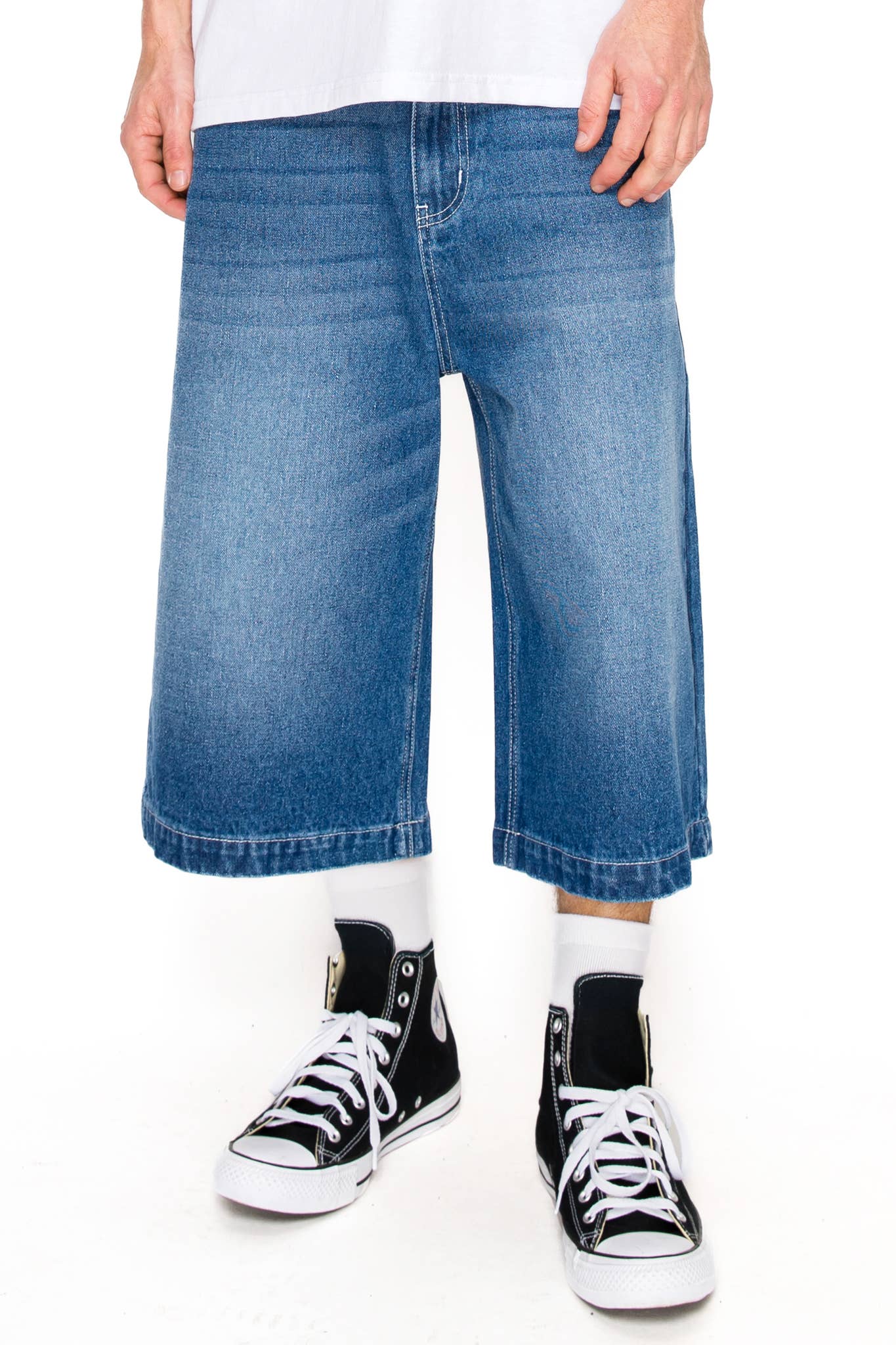 Victorious - Wholesale Shorts - Men's - DS2114 Ultra Baggy Y2K Denim Jorts1