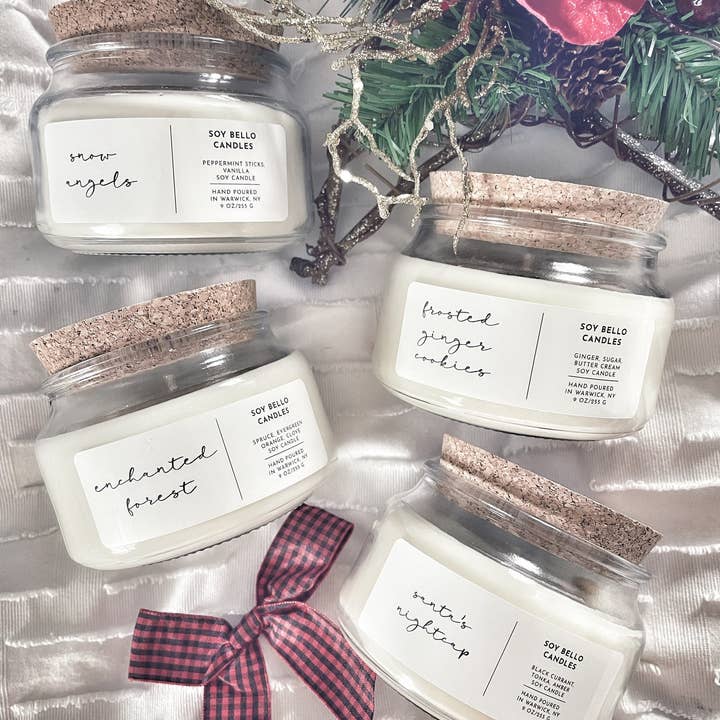 Soy Bello Candles - Wholesale Jar/Filled Candle - Enchanted Forest-Soy Wax Candle-9oz- Luxury Candle