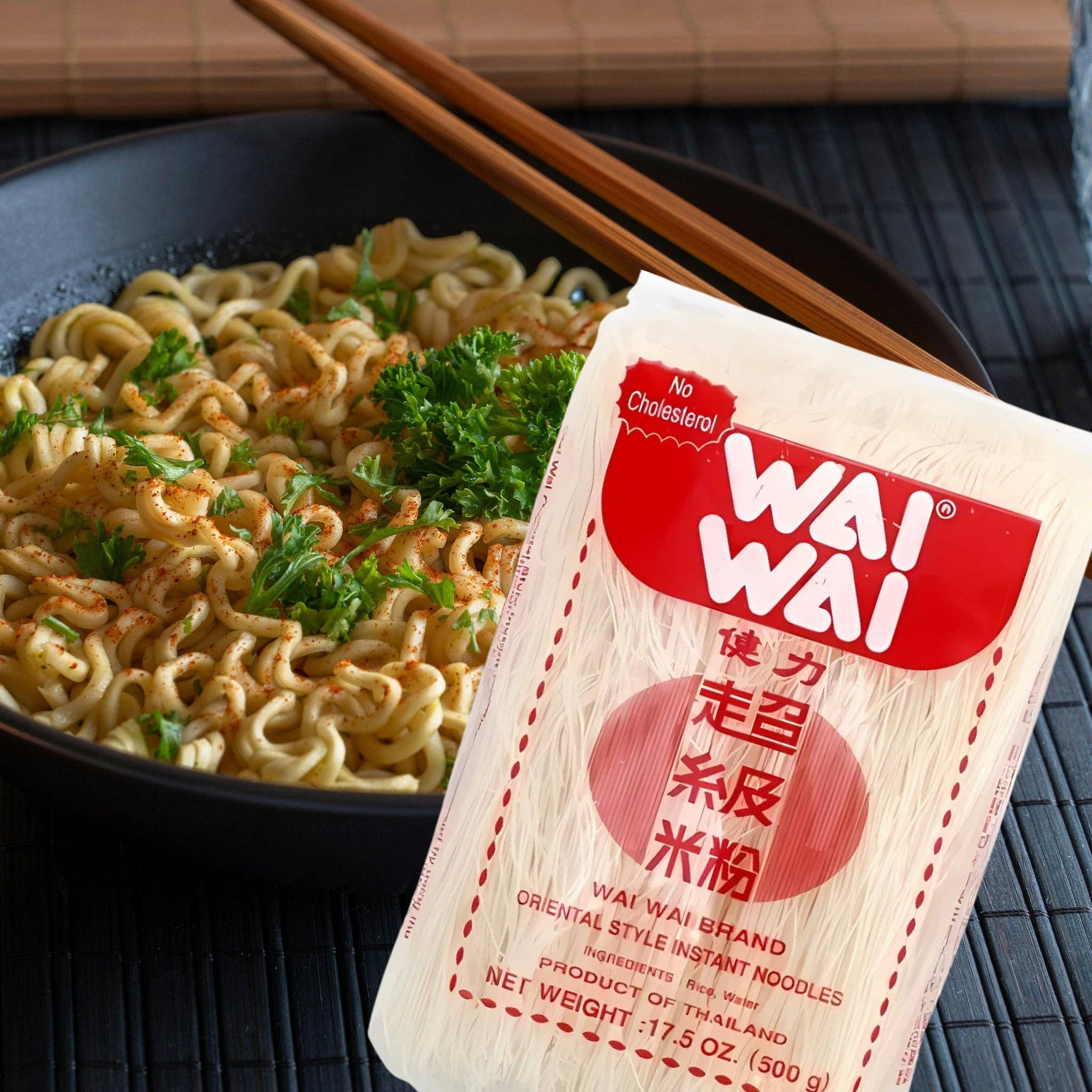 utoppa GmbH – Großhandel Reis – Wai Wai Reisnudeln 500 g1