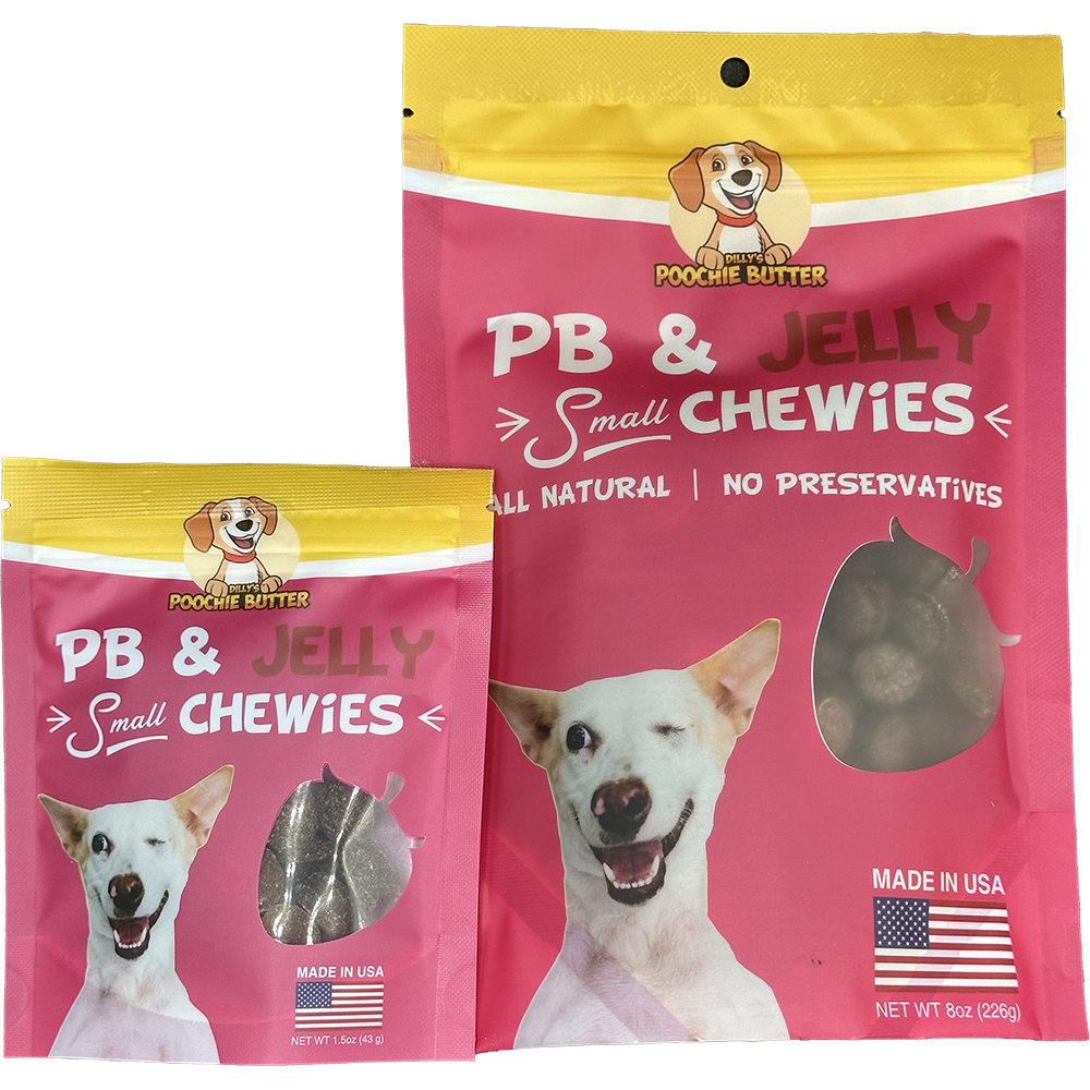 Poochie Butter - Wholesale Pet Treats - Dog - Peanut Butter & Jelly Small Chewy Dog Treats5