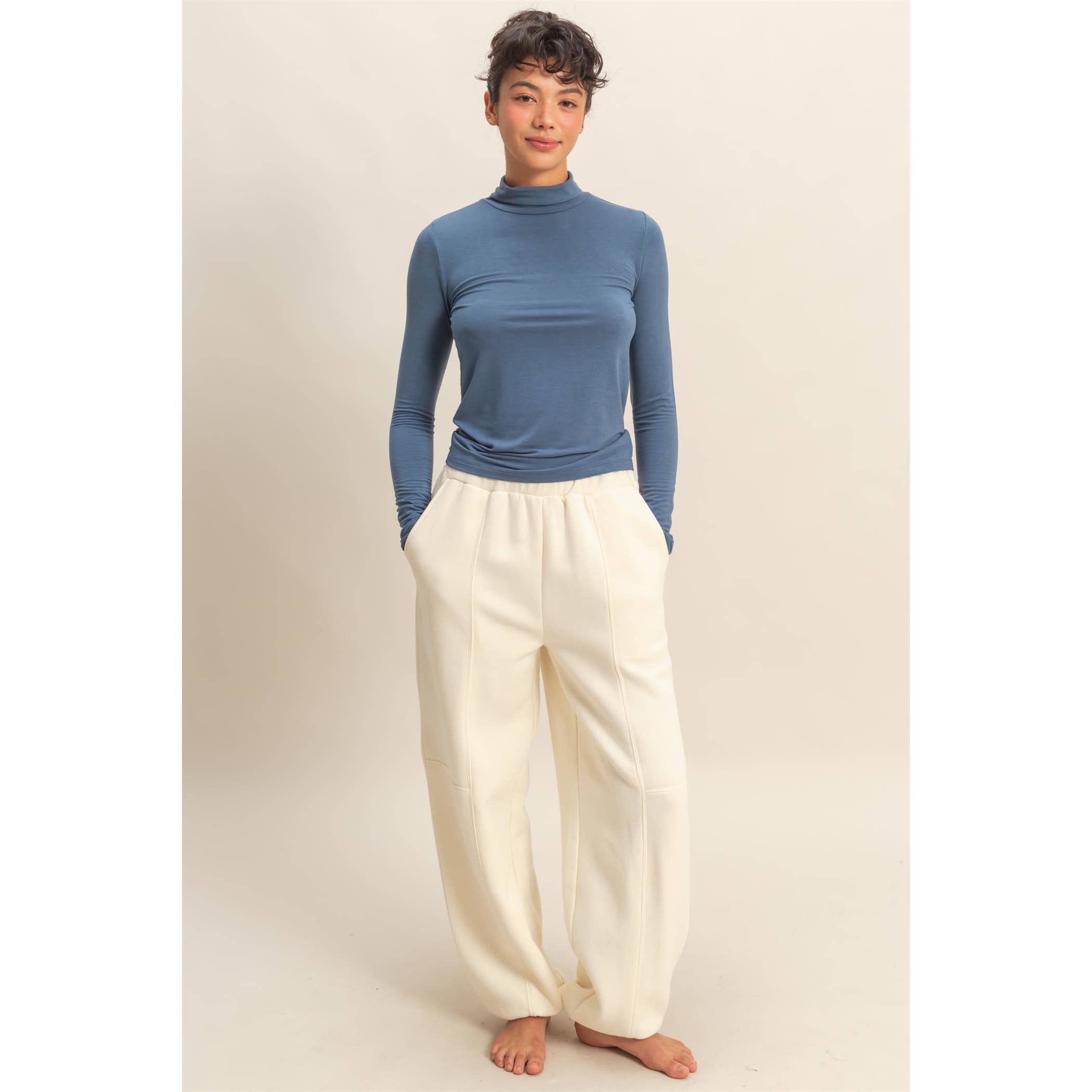 Double Zero - Wholesale Knit Top - Women's - Turtleneck Long Sleeve Fitted Top16