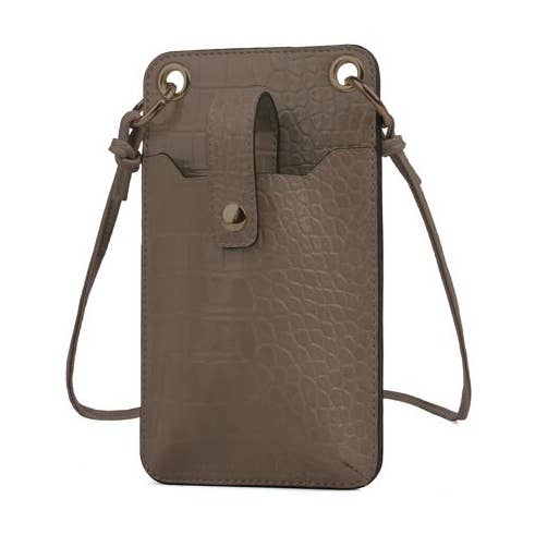 NHP International – Mochila - Mulher por atacado – Bolsas para telefone Orta Nova Lipara cor marrom chocolate0