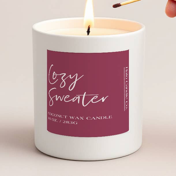 10 oz Fall Scented Candles for wholesale by Halo Candle Co.