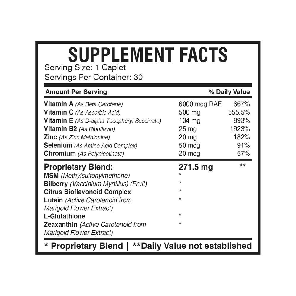 America Medic & Science - Wholesale Oral Supplement/Vitamin - EYE CAPS: 30 CT1