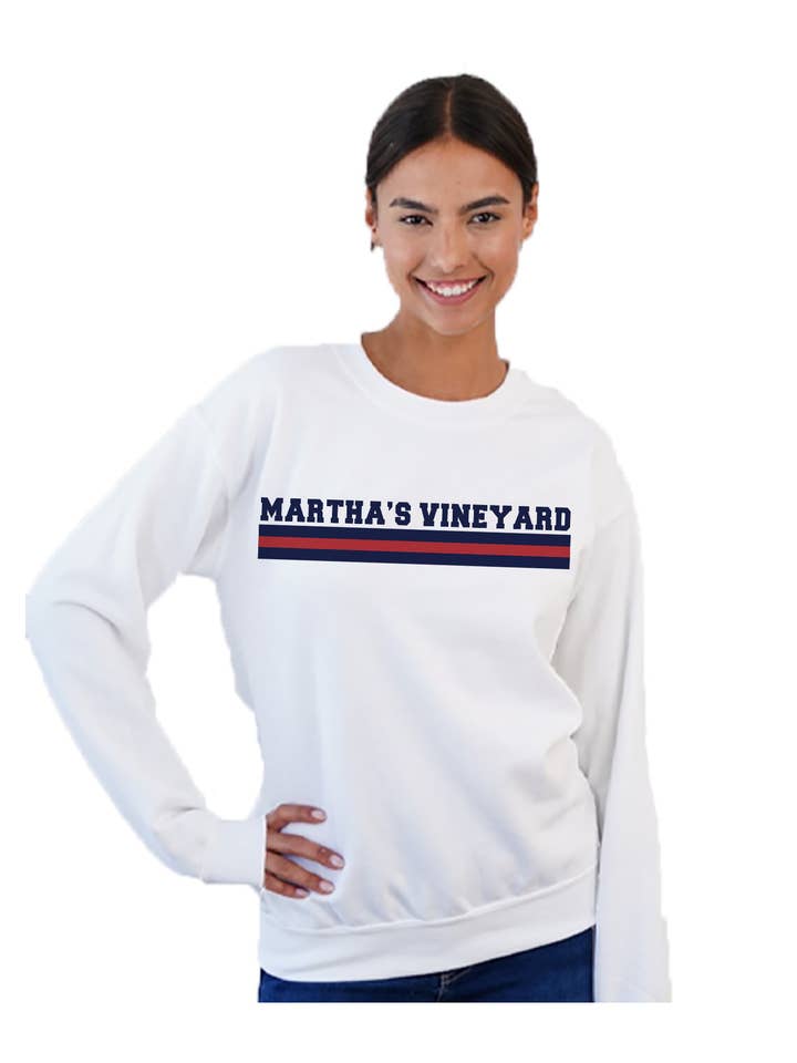 Toss Designs - Wholesale Graphic Sweatshirt - Women's - Crewneck Sweatshirt - Custom Stripe