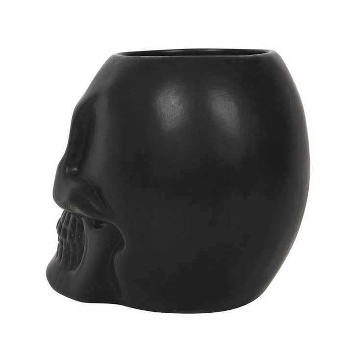 Something Different Wholesale - Wholesale Plant Pot - Black Skull Plant Pot1