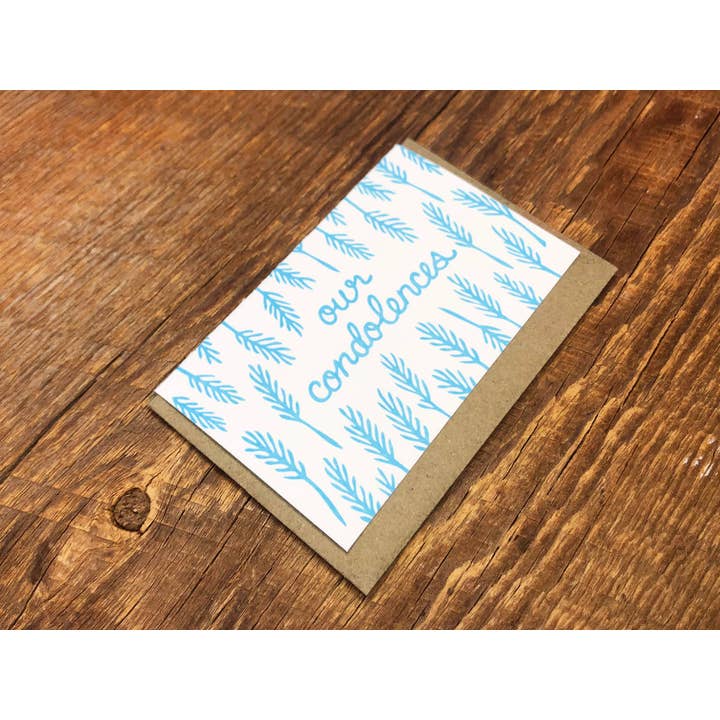 Noteworthy Paper & Press - Wholesale Sympathy Card - Our Condolences Enclosure Card2