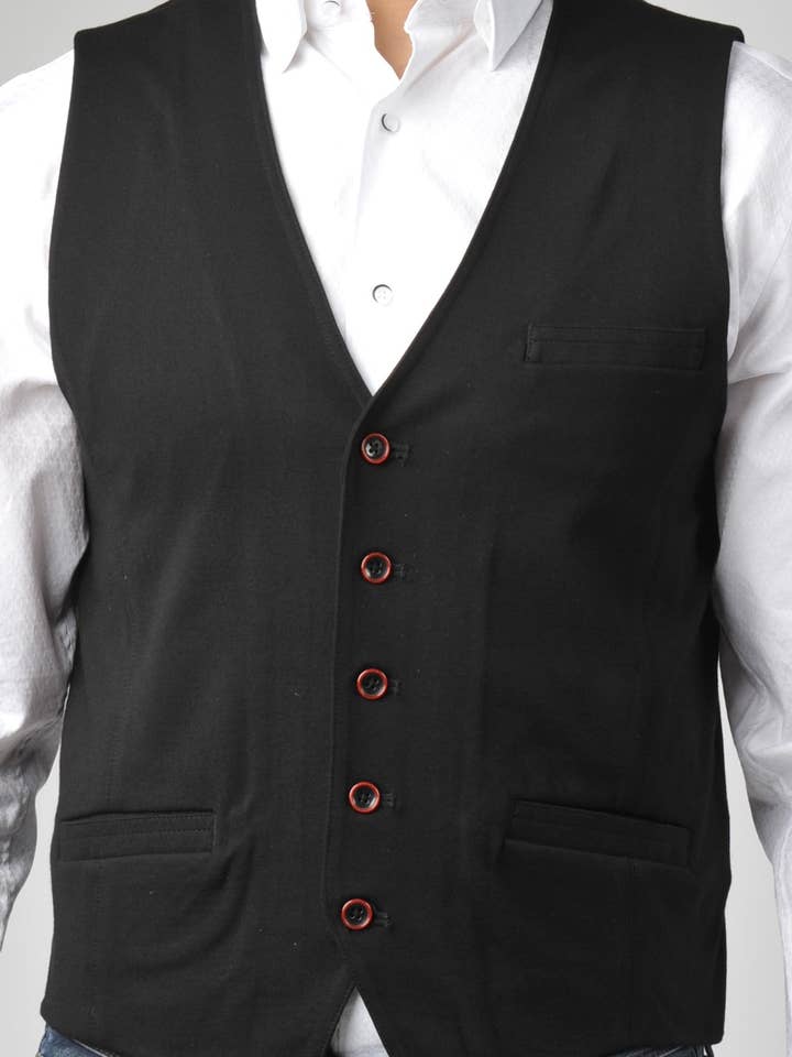 Veste en tricot Punto Milano noire pour la vente par Luchiano Visconti