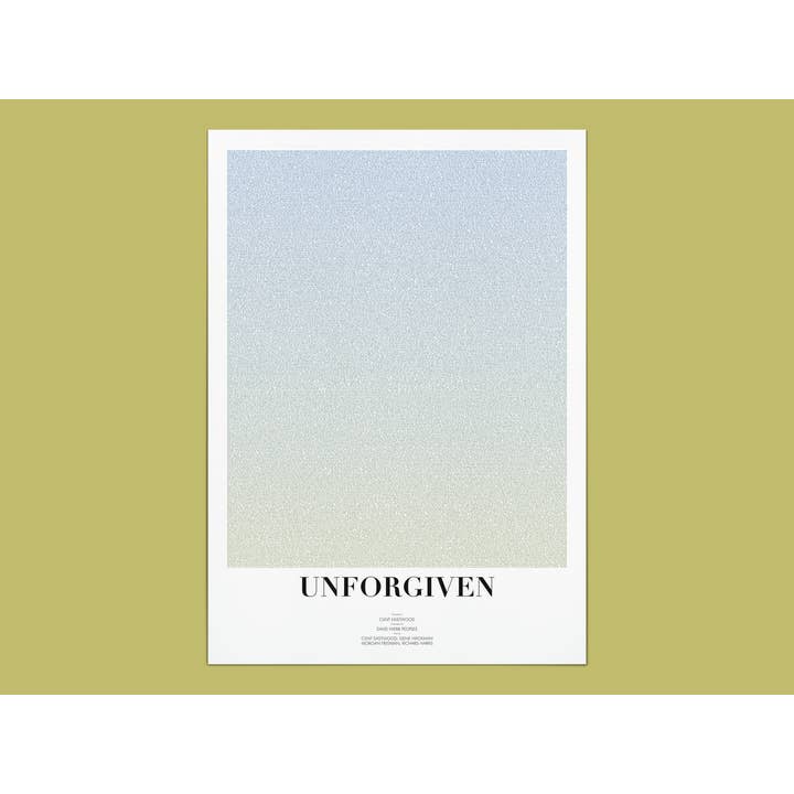 Onvergevingsgezinde filmscriptfilmposter voor wholesale door Fade Out Prints