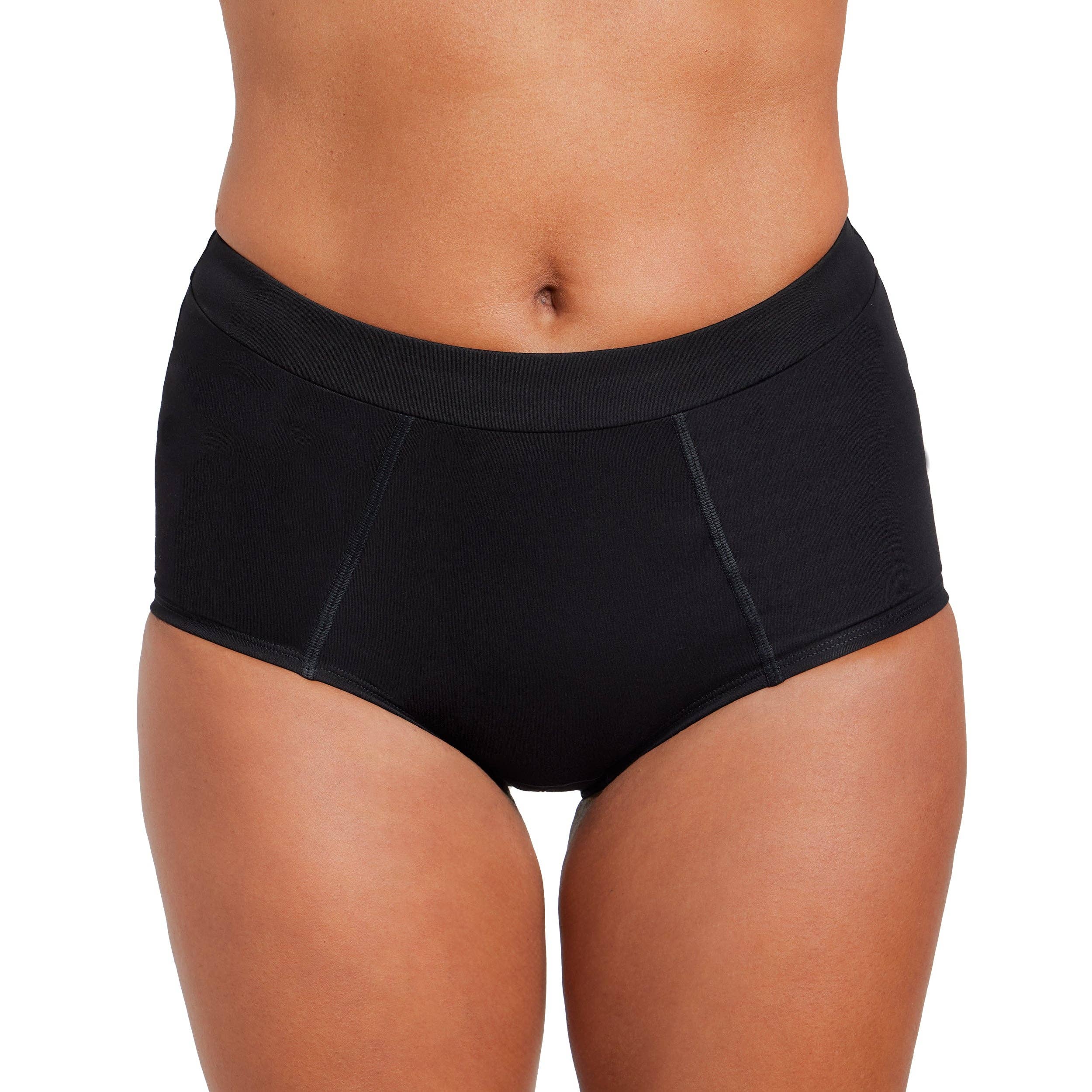 Black The Boyshort Period. in Microfiber. For Medium Flows - Single Polybag Unit for wholesale on Faire0