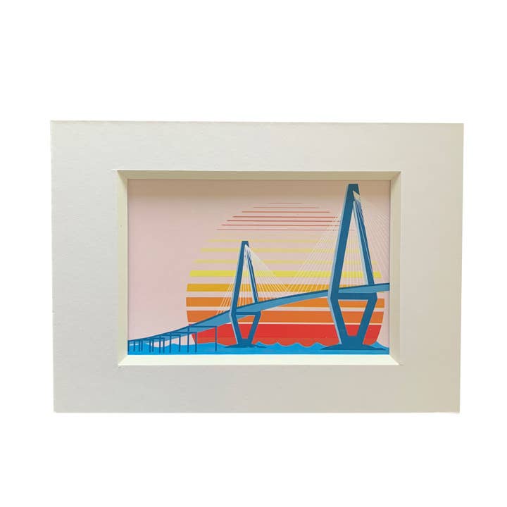 Ravenel Bridge Print for wholesale by Dodeline Design