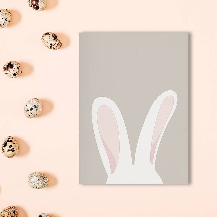 My Pretty Circus - Wholesale Easter Card - Simple Easter card: Happy Easter card bunny ears pink4