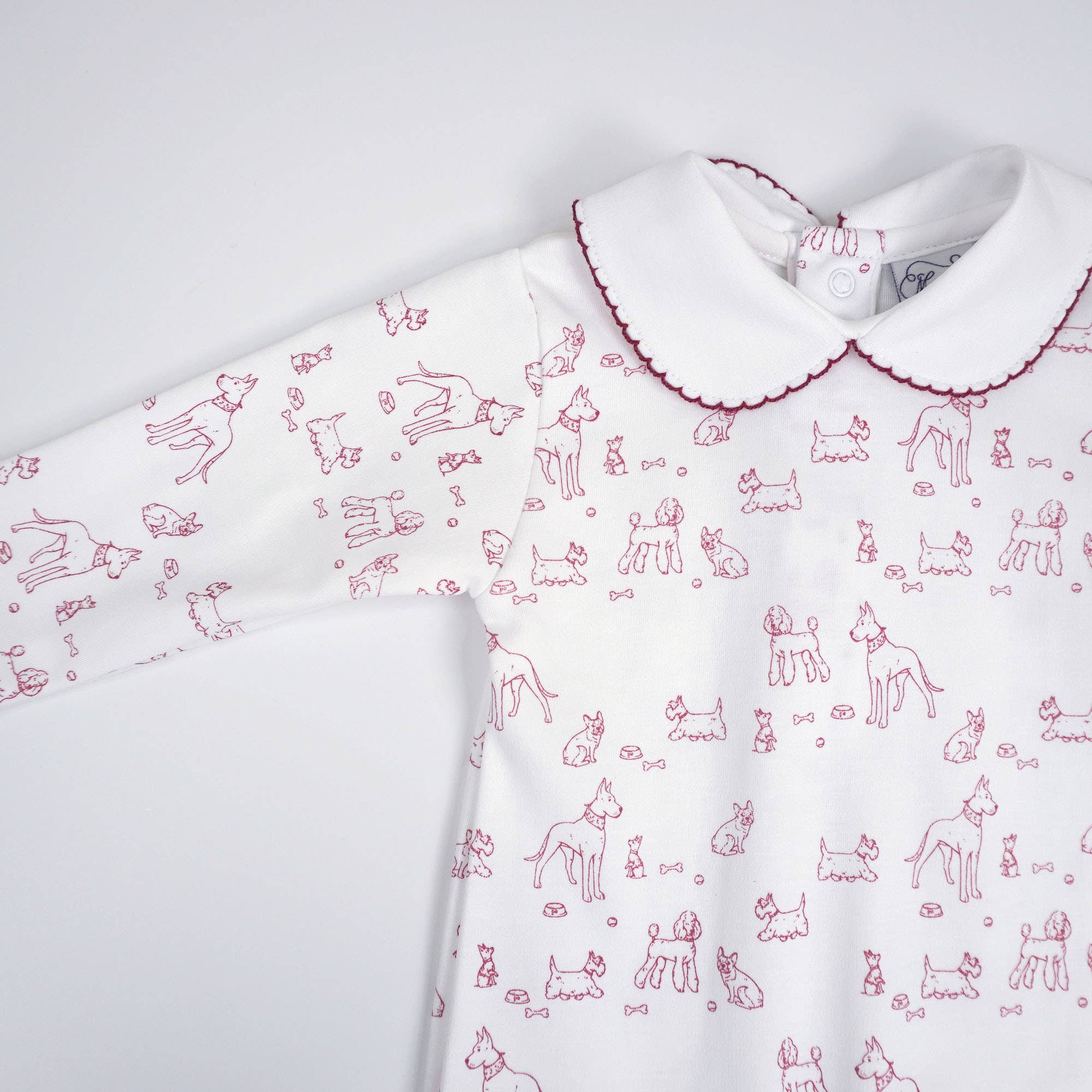 MARCELA - Vendita all'ingrosso Pigiamino - Neonati - Pigiama Footie in cotone Pima per cani3