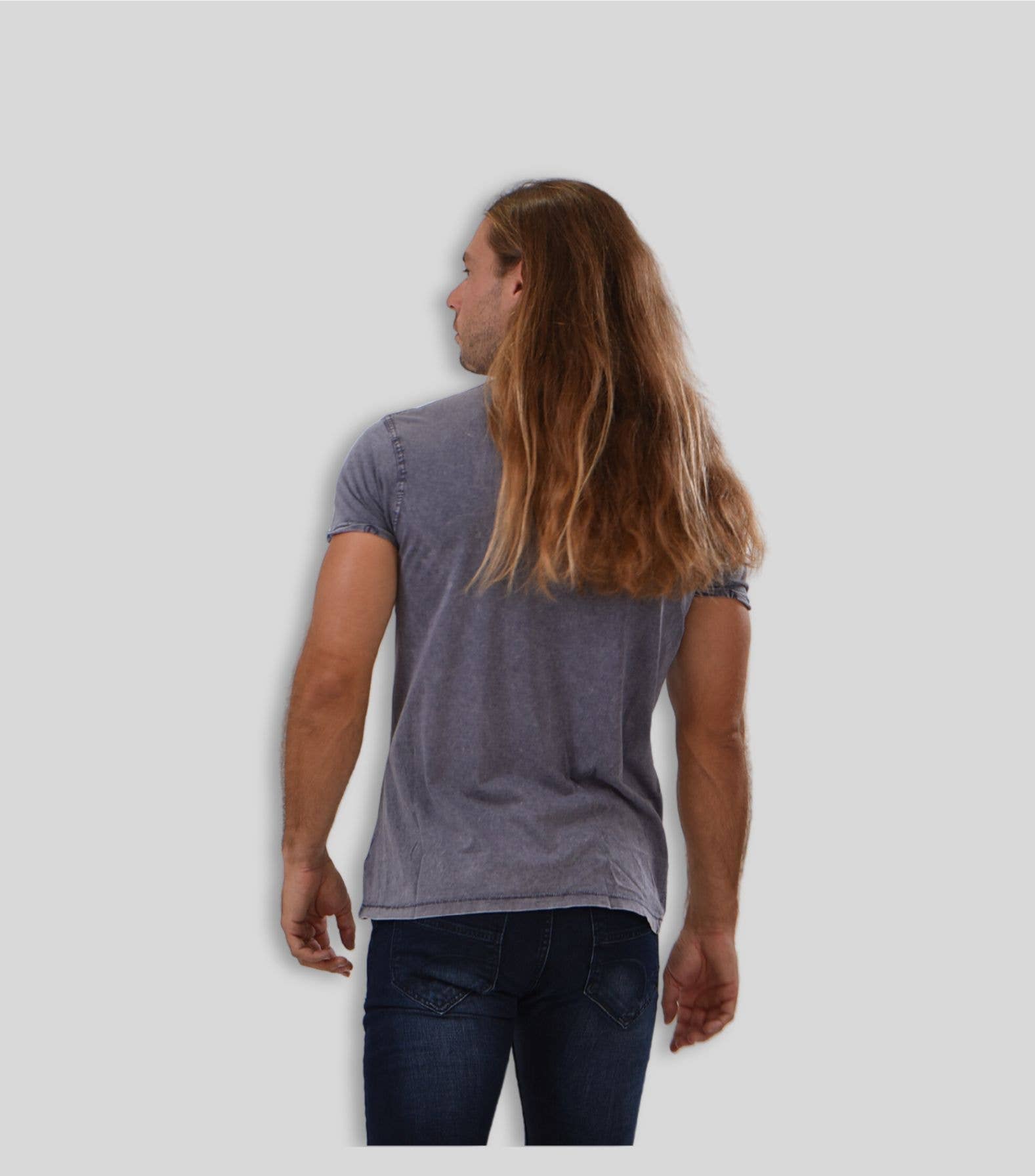 Javier Teruel García - InfinityWear - Wholesale T-Shirt - Men's - 100% cotton denim effect t-shirt1