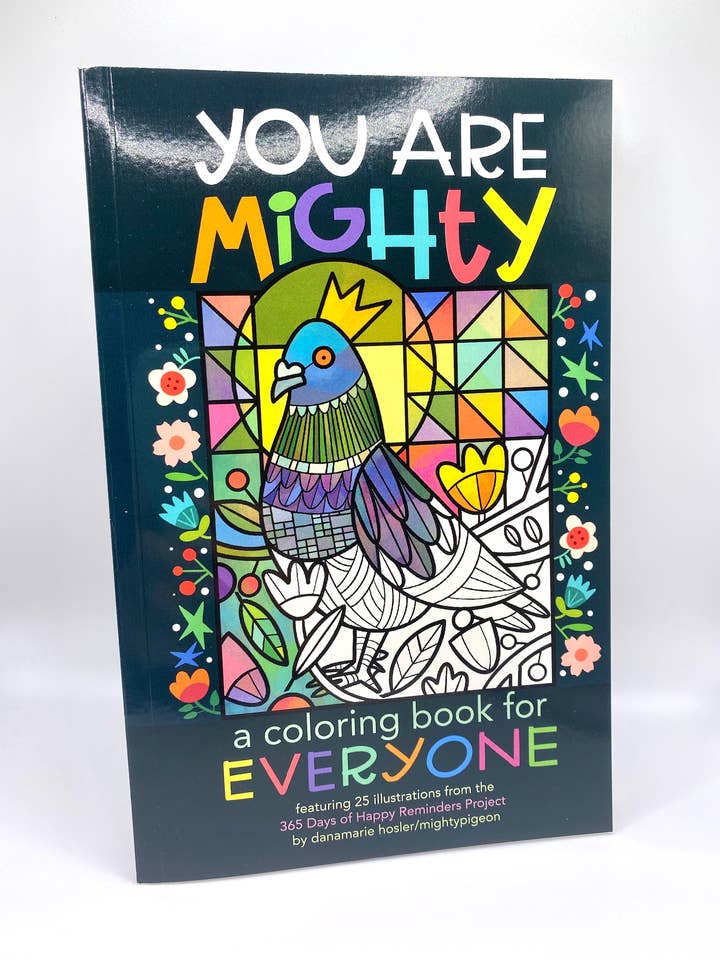 You Are Mighty: a coloring book for everyone for wholesale by mightypigeon