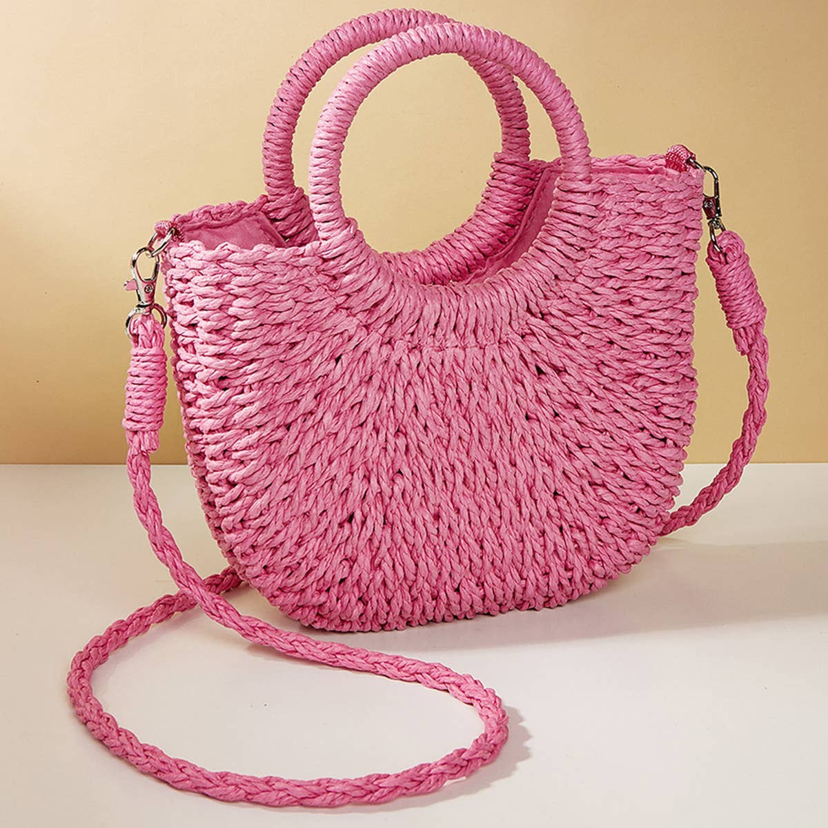 ACCITY - Wholesale Beach Bag - Small Crossbody Bag, Straw Bags For Women_CWAB08041