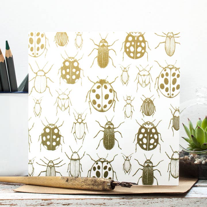 I Like Big Bugs Greetings Card for wholesale by Jessica Wilde