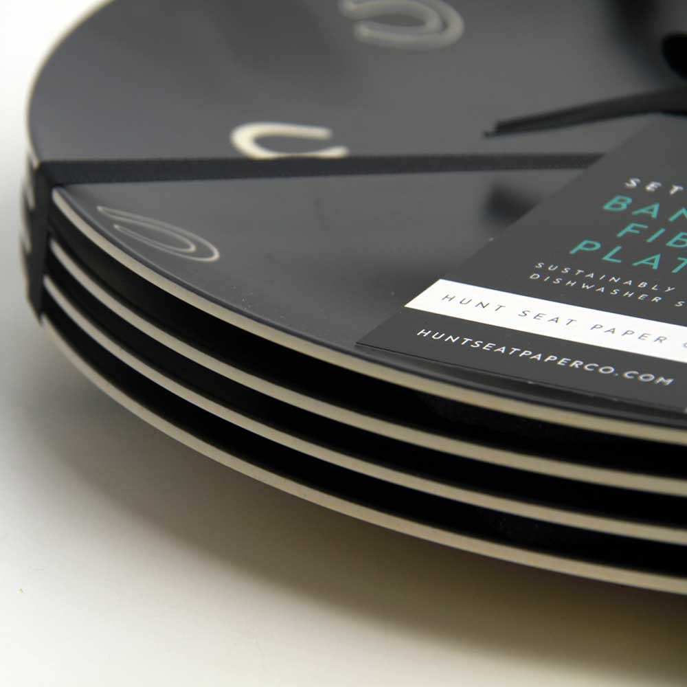 Hunt Seat Paper Co. – wholesale Dinner plate – Lucky Slate Dinner Plate Set of Four3