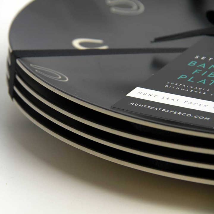 Hunt Seat Paper Co. – wholesale Dinner plate – Lucky Slate Dinner Plate Set of Four3