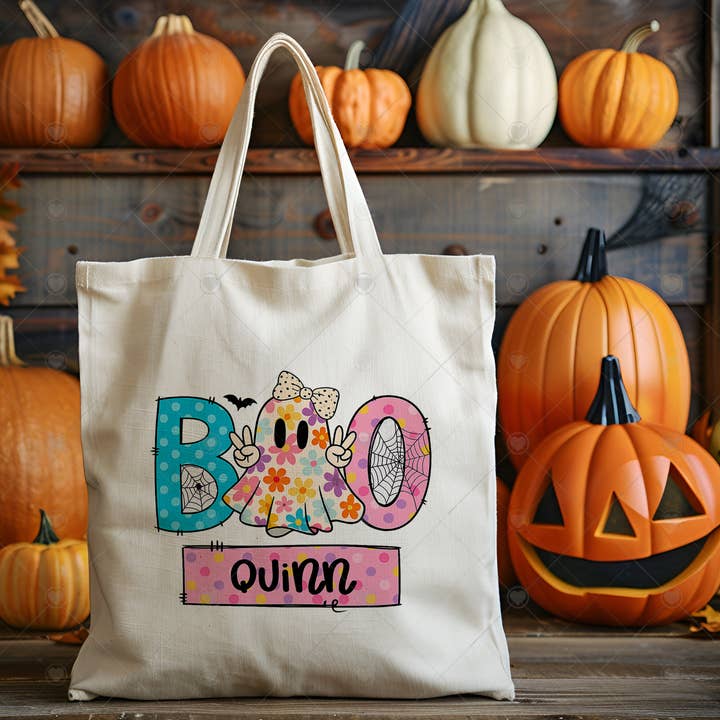 Personalized Halloween Tote Bag – Eco-Friendly - 2188 for wholesale by Twisted Whiskey Darlin'