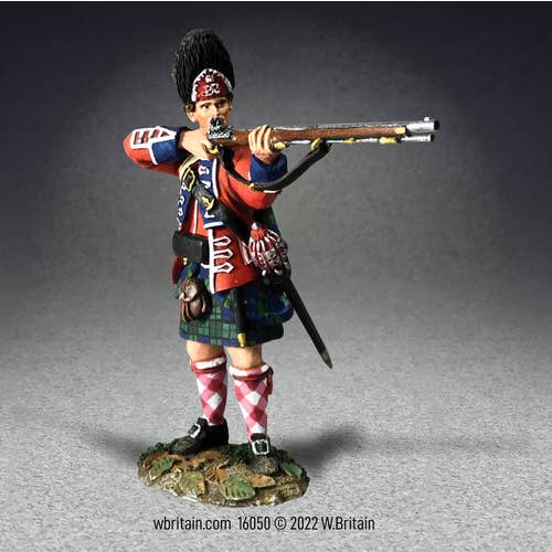 16050 -British 42nd Royal Highland Grenadier Standing Firing for wholesale by W.Britain Model Figures