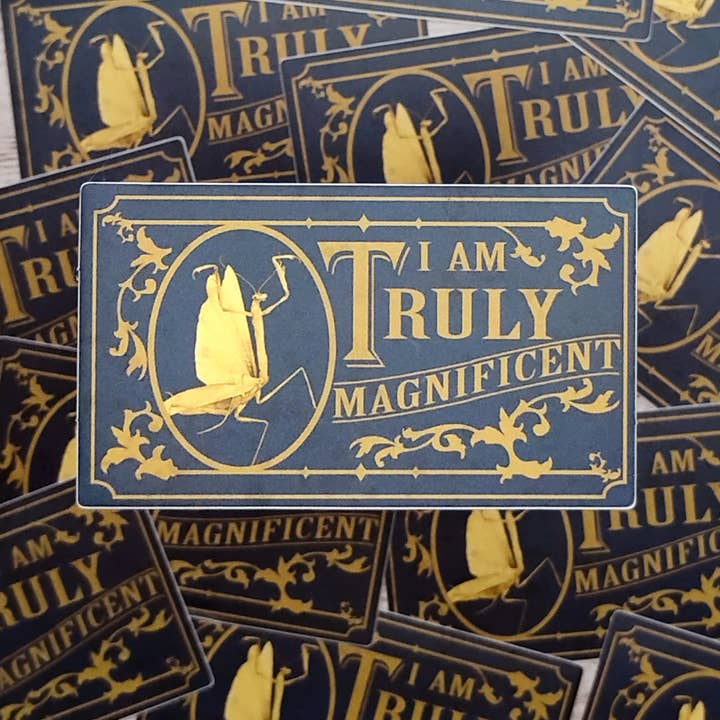 Magnificent Mantis Sticker for wholesale by Fable & Fen, LLC