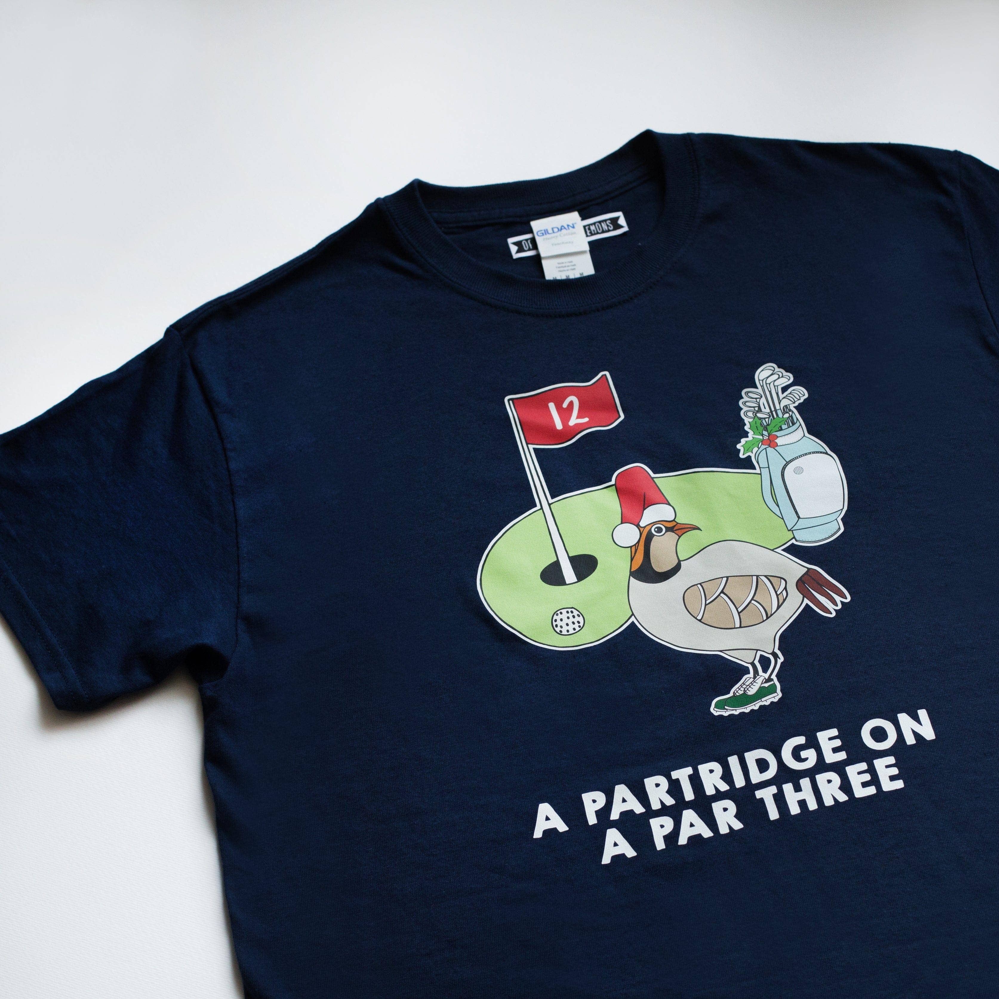 Of Life & Lemons – wholesale Screen printed t-shirt – Men′s – Mens Golf Christmas T-Shirt1