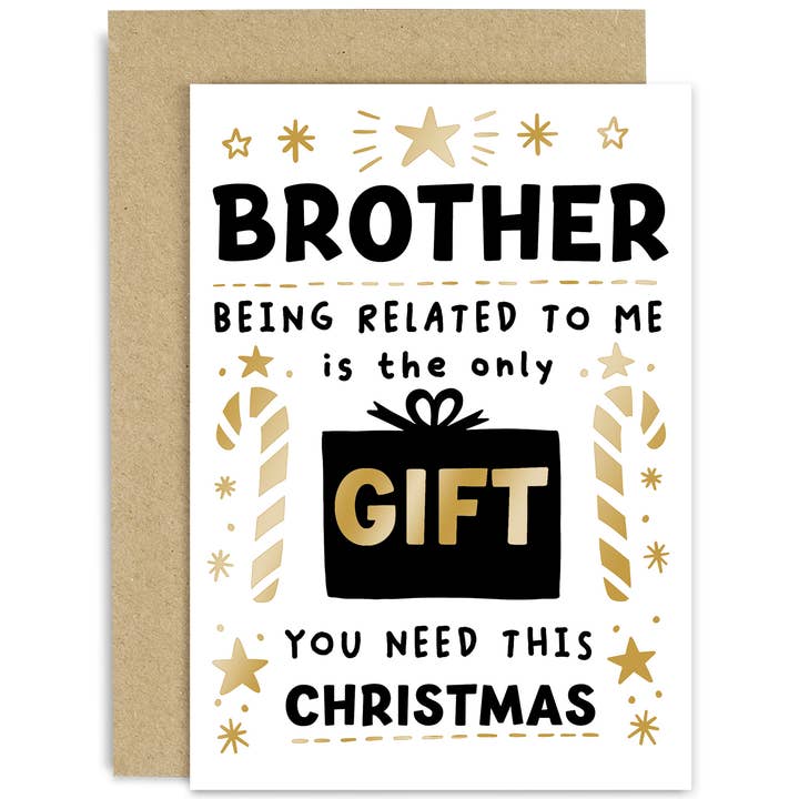 Weihnachtskarte „Only Gift You Need“ — Weihnachtskarten für die ganze Familie — Weihnachten für den Großhandel von Old English Company